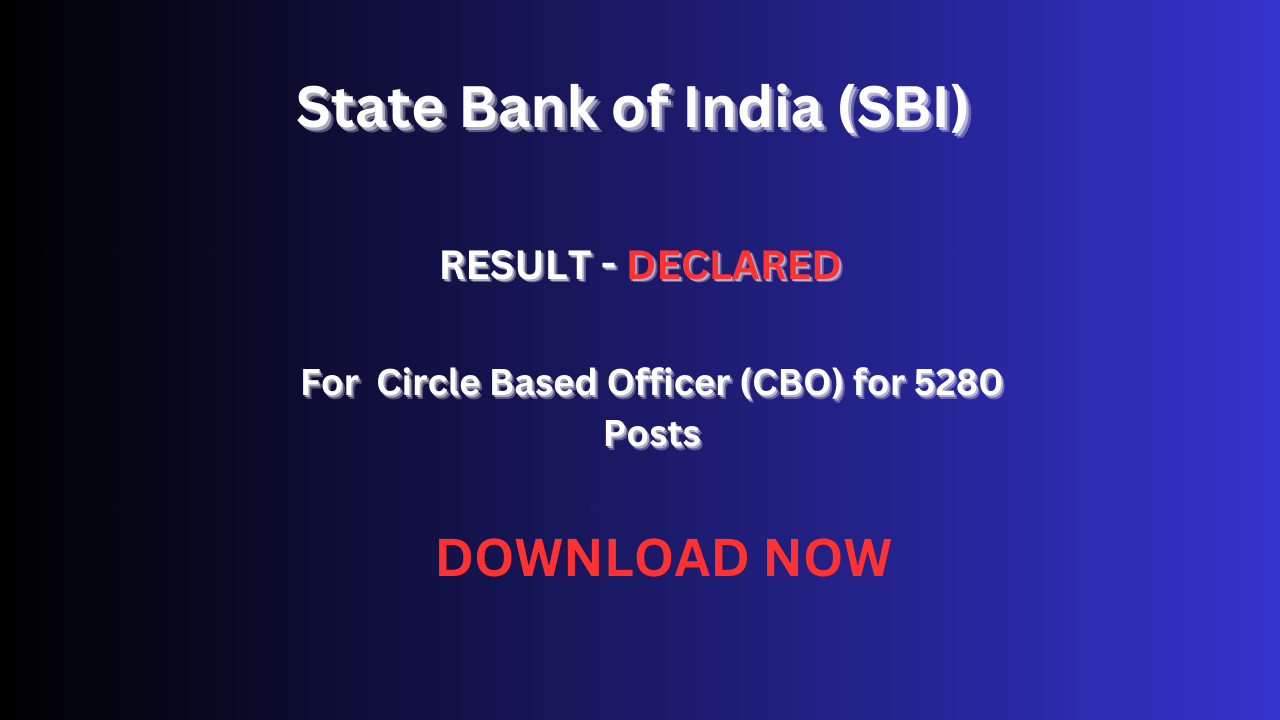 State Bank of India (SBI) Result