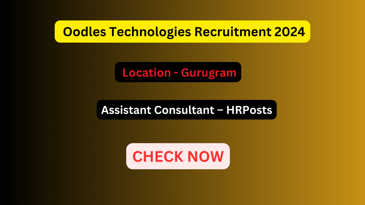 Oodles Technologies Assistant Consultant – HR Recruitment