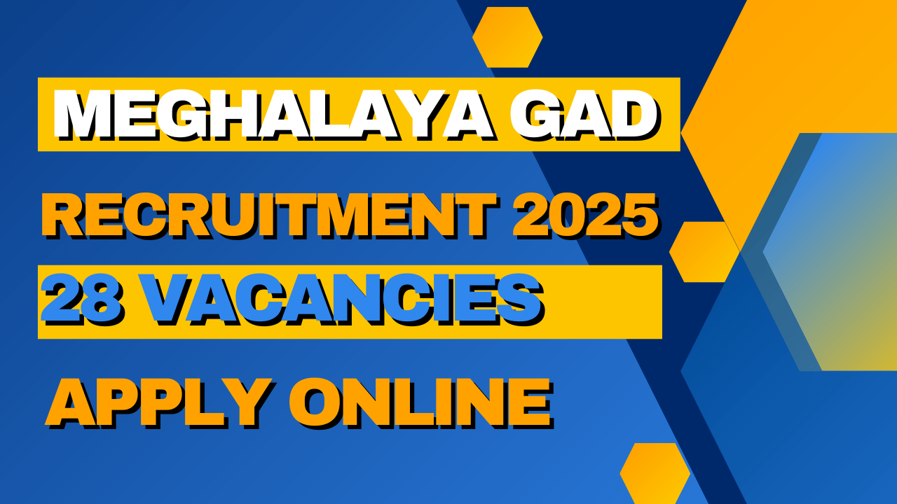Meghalaya GAD Recruitment 2025