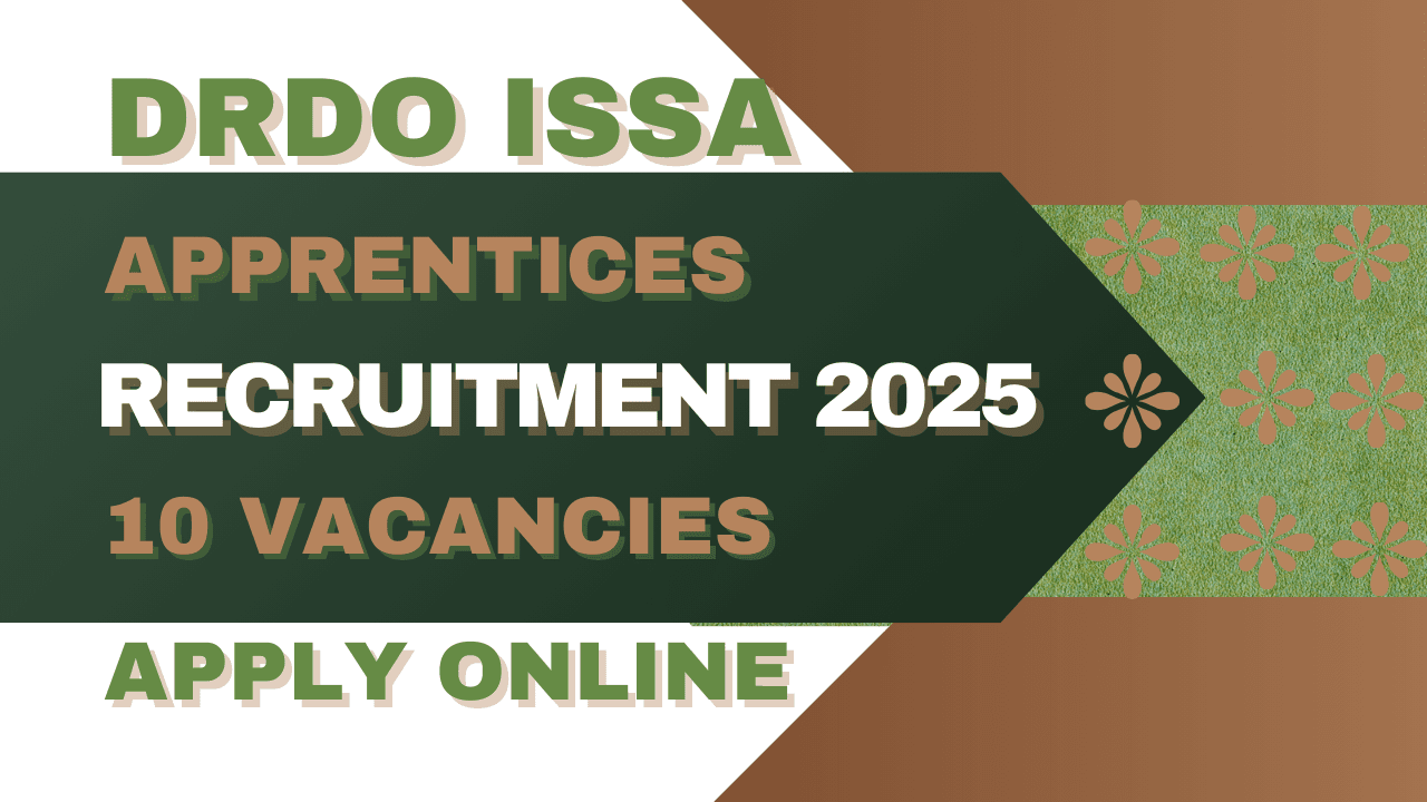 DRDO ISSA Apprentices Recruitment 2025