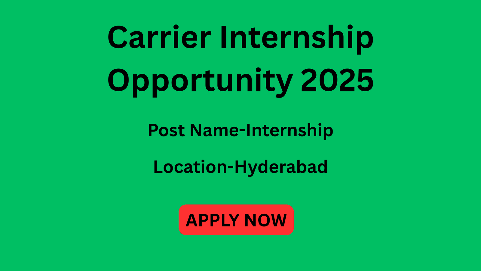 Carrier Internship Opportunity 2025
